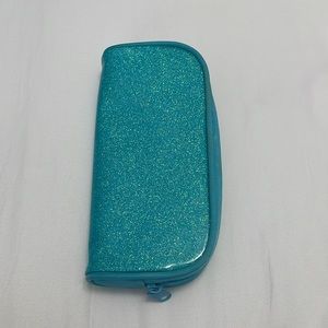 Blue Glitter Pencil Pouch